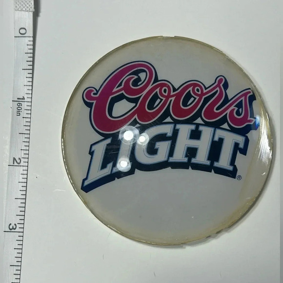 Coors Light - Round Fisheye Beer / Keg / Lens / Badge / Medallion 🍺 - Picture 3 of 5